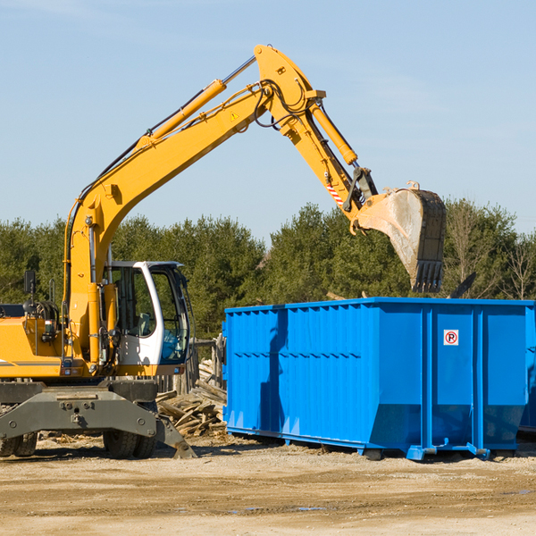 can i choose the location where the residential dumpster will be placed in Harding County SD